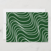 Retro Wave Green Photo Graduparty Kaart (Achterkant)