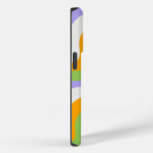 Retro Wave Groovy Curl Layer Abstract Y2K-patroon Case-Mate iPhone Case (Achterkant / Rechts)