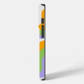 Retro Wave Groovy Curl Layer Abstract Y2K-patroon Case-Mate iPhone Case (Achterkant / Links)