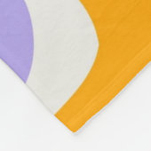 Retro Wave Groovy Curl Layer Abstract Y2K-patroon Fleece Deken (Hoek)