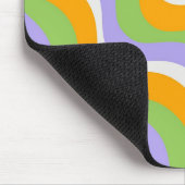 Retro Wave Groovy Curl Layer Abstract Y2K-patroon Muismat (Hoek)