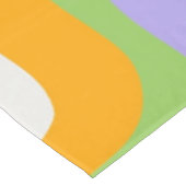 Retro Wave Groovy Curl Layer Abstract Y2K-patroon Tafelkleed (Gekanteld)