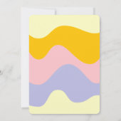 Retro Wave Groovy Flower Hello 60th Birthday  Kaart (Achterkant)