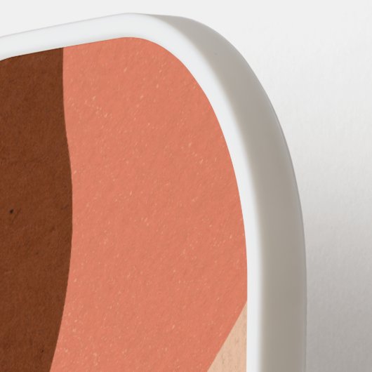 Retro Wave Kleurrijke Pastel Modern Monogram Pickleball Paddle (Links Detail)