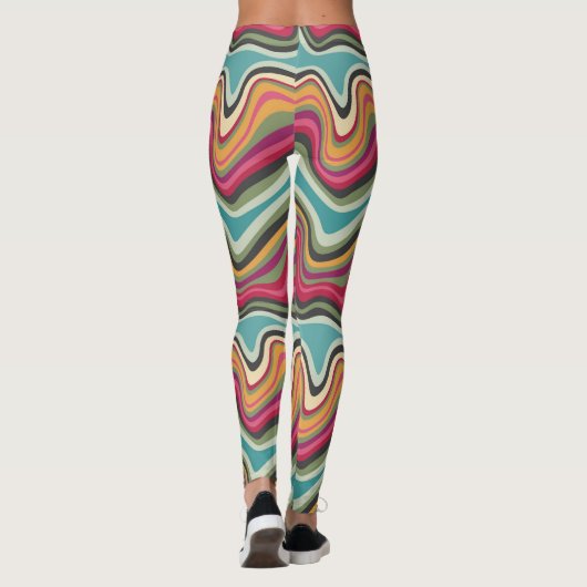 retro wave MANA Leggings (Achterkant)