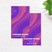 Retro Wave Oorbel Ketting Sieraden Display Kaart (Bureau)