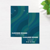 Retro Wave Oorbel Ketting Sieraden Display Kaart (Bureau)