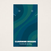 Retro Wave Oorbel Ketting Sieraden Display Kaart (Voorkant)