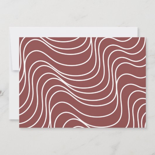 Retro Wave Photo Graduparty Kaart (Achterkant)