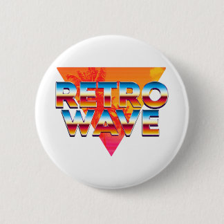 Retro Wave Ronde Button 5,7 Cm