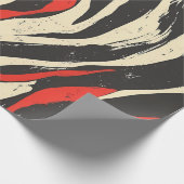 Retro Wave Stripes Wrapping Paper Cadeaupapier (Hoek)