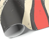 Retro Wave Stripes Wrapping Paper Cadeaupapier (Rol Hoek)