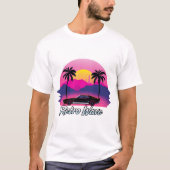 "Retro Wave" Sunset Graphic T-shirt (Voorkant)