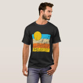 Retro Wave Surfboard Ocean Surfing Surfer T-shirt (Voorkant volledig)