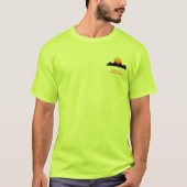 Retro Wave Synthwave Zonsondergang T-Shirt (Voorkant)