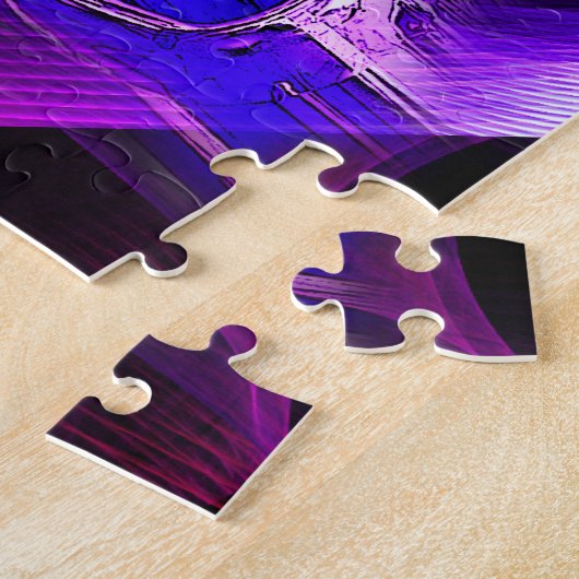 Retro Wave TurboProp Vliegtuig Puzzle Legpuzzel (Zijkant)