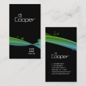 Retro Wave Visitekaartje Blue Green Black (Voorkant / Achterkant)