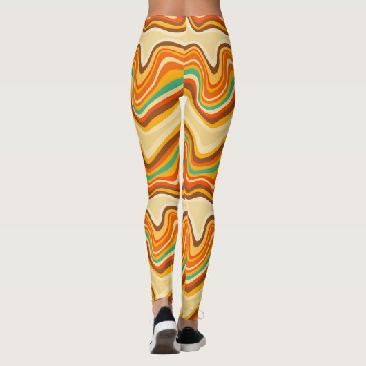 retro wave warm leggings (Achterkant)