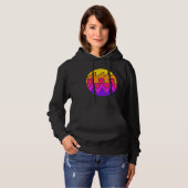 Retro Waveform Synthesizer Sound Wave Electronic M Hoodie (Voorkant volledig)