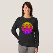 Retro Waveform Synthesizer Sound Wave Electronic M T-shirt (Voorkant volledig)