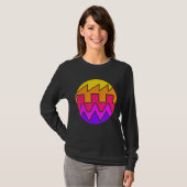 Retro Waveform Synthesizer Sound Wave Electronic M T-shirt (Voorkant volledig)
