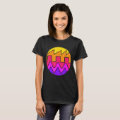 Retro Waveform Synthesizer Sound Wave Electronic M T-shirt (Voorkant volledig)