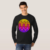 Retro Waveform Synthesizer Sound Wave Electronic M T-shirt (Voorkant volledig)