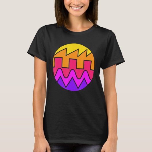 Retro Waveform Synthesizer Sound Wave Electronic M T-shirt (Voorkant)