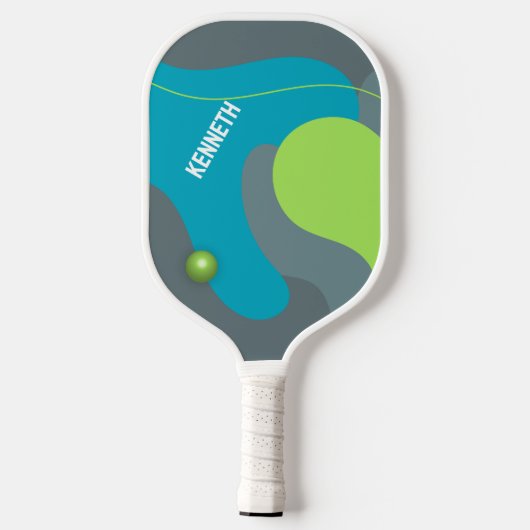 Retro Waves Aangepaste naam Pickleball Paddle (Achterkant)