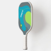 Retro Waves Aangepaste naam Pickleball Paddle (Links)