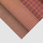 Retro Waves and Geometric Midcentury Pattern Tissuepapier (Detail)