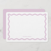 Retro Wavy - Aangepaste artikelen Notitiekaartje (Voorkant / Achterkant)