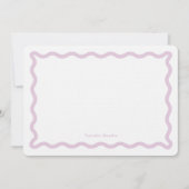 Retro Wavy - Aangepaste artikelen Notitiekaartje (Voorkant)