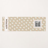 Retro Wavy Abstract Pattern Custom Yoga Mat (Voorkant (horizontaal))