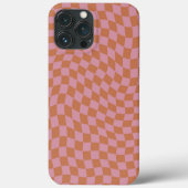  Retro Wavy Gecontroleerd Patroon Case-Mate iPhone Case (Achterkant)