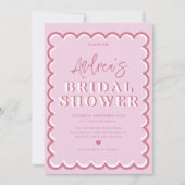 Retro Wavy | grillig Vrijgezellenfeest Kaart (Voorkant)