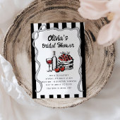 Retro Wavy Handschrift Vrijgezellenfeest Kaart