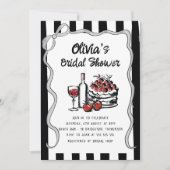 Retro Wavy Handschrift Vrijgezellenfeest Kaart (Voorkant)