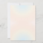 Retro Wavy Kinder Meisjes Verjaardagsfeestuitnodig Kaart (Achterkant)