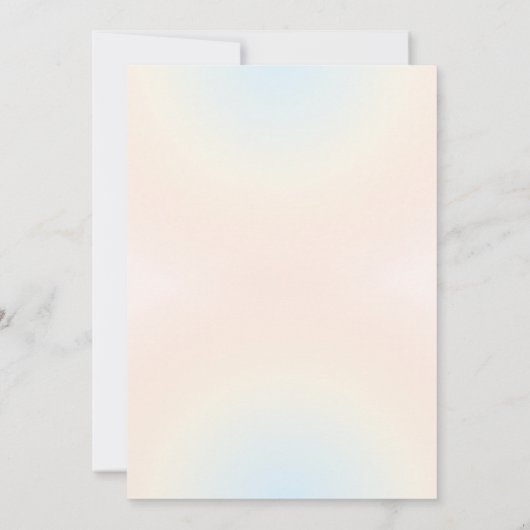 Retro Wavy Kinder Meisjes Verjaardagsfeestuitnodig Kaart (Achterkant)