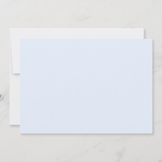 Retro Wavy Lijst Blue Personal Note Card Notitiekaartje (Achterkant)