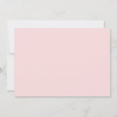 Retro Wavy Lijst Blush & Terracotta Personalized Notitiekaartje (Achterkant)