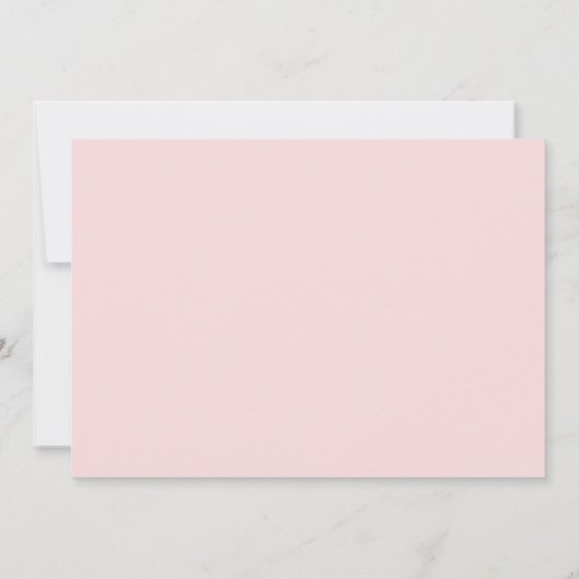 Retro Wavy Lijst Blush & Terracotta Personalized Notitiekaartje (Achterkant)