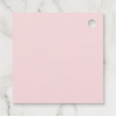 Retro Wavy Lijst Blush & Terracotta Wedding Bedankjes Labels (Achterkant)