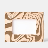 Retro Wavy Lines Modern Design Gegraveerde Lijstjes (Voorkant)