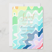 Retro Wavy Lines Pastel Rainbow Colors Patroon (Voorkant)