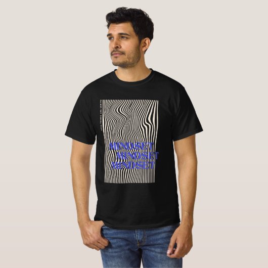 Retro Wavy Mindset Graphic T-shirt (Voorkant volledig)