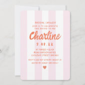 Retro Wavy Pink en Red Handwriting Vrijgezellenfee Kaart (Voorkant)