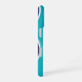 Retro Wavy Stripe Seamless Pattern iPhone 16 Hoesje (Rechterkant)