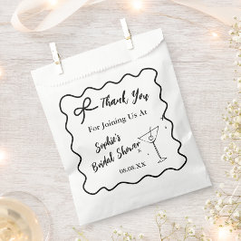 Retro Wavy Vrijgezellenfeest Favorietentas – Marti Bedankzakje